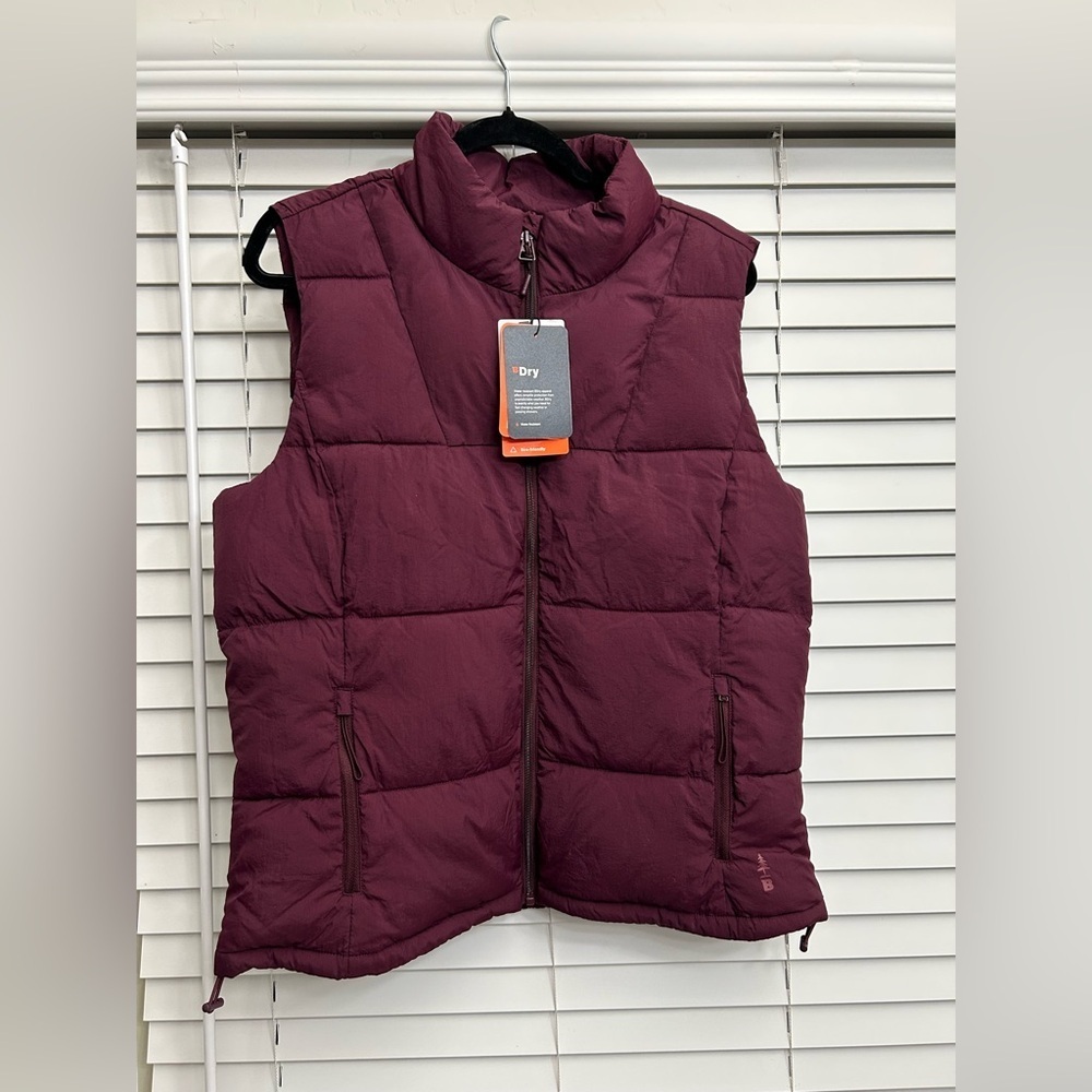 BASS OUTDOOR Women’s Puffer Vest – Quilted Gilet with Front Zipper - Picture 6 of 8
